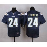 nike nfl jerseys san diego chargers #24 flowers blue[Elite][flowers]