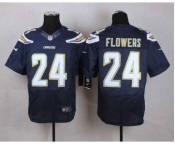 nike nfl jerseys san diego chargers #24 flowers blue[Elite][flowers]