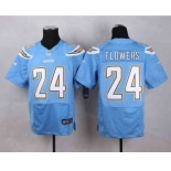 nike nfl jerseys san diego chargers #24 flowers lt.blue[Elite][flowers]