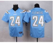 nike nfl jerseys san diego chargers #24 flowers lt.blue[Elite][flowers]