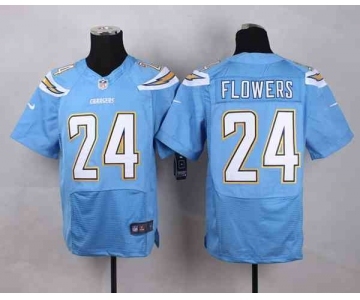 nike nfl jerseys san diego chargers #24 flowers lt.blue[Elite][flowers]