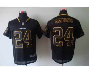 nike nfl jerseys san diego chargers #24 mathews black[Elite lights out]