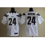 nike nfl jerseys san diego chargers #24 mathews white[elite]