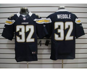 nike nfl jerseys san diego chargers #32 weddle dk.blue[Elite]