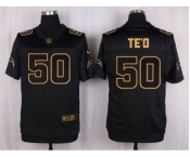 nike nfl jerseys san diego chargers #50 manti teo black gold collection[Elite]