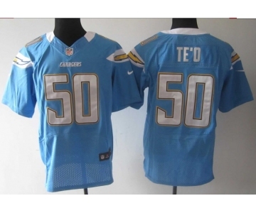 nike nfl jerseys san diego chargers #50 manti teo lt.blue[Elite]