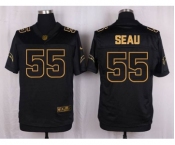 nike nfl jerseys san diego chargers #55 seau black gold collection[Elite]