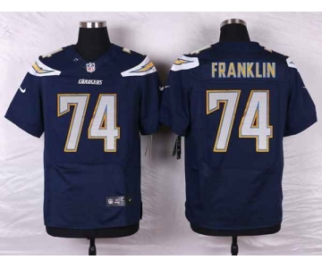 nike nfl jerseys san diego chargers #74 franklin blue[new Elite]