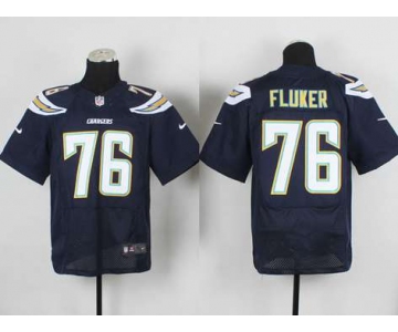 nike nfl jerseys san diego chargers #76 fluker dk.blue[new Elite]