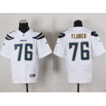 nike nfl jerseys san diego chargers #76 fluker white[new Elite]