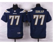 nike nfl jerseys san diego chargers #77 dunlap blue[new Elite]