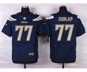 nike nfl jerseys san diego chargers #77 dunlap blue[new Elite]