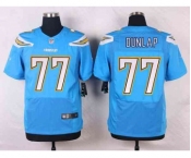 nike nfl jerseys san diego chargers #77 dunlap lt.blue[new Elite]