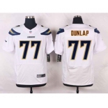 nike nfl jerseys san diego chargers #77 dunlap white[new Elite]