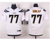 nike nfl jerseys san diego chargers #77 dunlap white[new Elite]