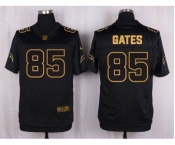 nike nfl jerseys san diego chargers #85 antonio gates black gold collection[Elite]