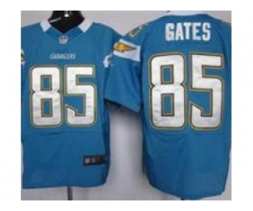 nike nfl jerseys san diego chargers #85 antonio gates lt.blue [Elite Jersey]