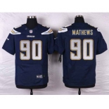 nike nfl jerseys san diego chargers #90 mathews blue[new Elite]