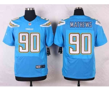 nike nfl jerseys san diego chargers #90 mathews lt.blue[new Elite]