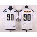 nike nfl jerseys san diego chargers #90 mathews white[new Elite]