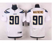 nike nfl jerseys san diego chargers #90 mathews white[new Elite]