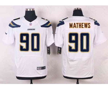 nike nfl jerseys san diego chargers #90 mathews white[new Elite]