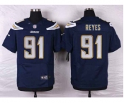 nike nfl jerseys san diego chargers #91 reyes blue[new Elite]