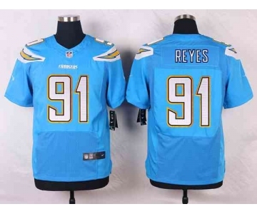 nike nfl jerseys san diego chargers #91 reyes lt.blue[new Elite]