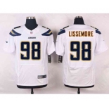 nike nfl jerseys san diego chargers #98 lissemore white[new Elite]