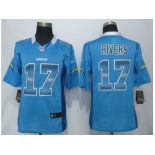 2015 New Nike San Diego Charger #17 Rivers Blue Strobe Jerseys[Limited]