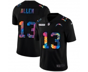 Los Angeles Chargers #13 Keenan Allen Men's Nike Multi-Color Black 2020 NFL Crucial Catch Vapor Untouchable Limited Jersey