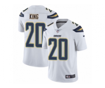 Men Nike Los Angeles Chargers #20 Desmond King White Vapor Untouchable Limited Player NFL Jersey