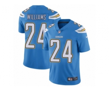 Men Nike Los Angeles Chargers #24 Trevor Williams Electric Blue Alternate Vapor Untouchable Limited Player NFL Jersey