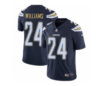 Men Nike Los Angeles Chargers #24 Trevor Williams Navy Blue Team Color Vapor Untouchable Limited Player NFL Jersey