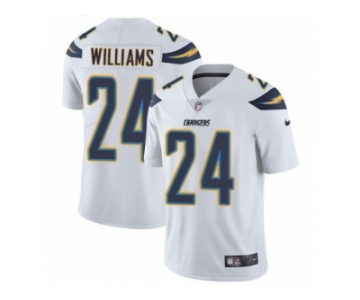 Men Nike Los Angeles Chargers #24 Trevor Williams White Vapor Untouchable Limited Player NFL Jersey