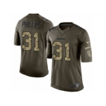 Men Nike Los Angeles Chargers #31 Adrian Phillips Limited Green Salute to Service NFL Jersey