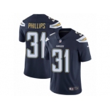 Men Nike Los Angeles Chargers #31 Adrian Phillips Navy Blue Team Color Vapor Untouchable Limited Player NFL Jersey