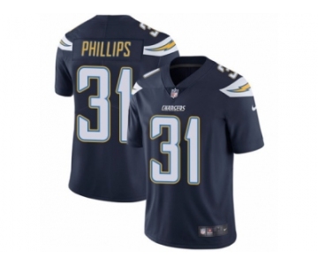 Men Nike Los Angeles Chargers #31 Adrian Phillips Navy Blue Team Color Vapor Untouchable Limited Player NFL Jersey