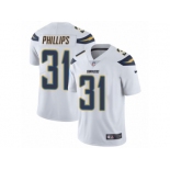 Men Nike Los Angeles Chargers #31 Adrian Phillips White Vapor Untouchable Limited Player NFL Jersey