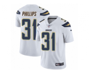 Men Nike Los Angeles Chargers #31 Adrian Phillips White Vapor Untouchable Limited Player NFL Jersey