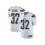 Men Nike Los Angeles Chargers #32 Branden Oliver White Vapor Untouchable Limited Player NFL Jersey