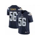 Men Nike Los Angeles Chargers #56 Korey Toomer Navy Blue Team Color Vapor Untouchable Limited Player NFL Jersey