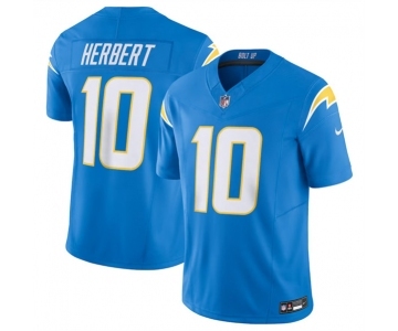 Men's Los Angeles Chargers #10 Justin Herbert Blue 2023 F.U.S.E. Vapor Untouchable Limited Stitched Jersey