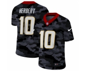 Men's Los Angeles Chargers #10 Justin Herbert Camo 2020 Nike Limited Jersey