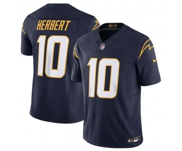 Men's Los Angeles Chargers #10 Justin Herbert Navy 2023 F.U.S.E. Vapor Untouchable Limited Stitched Jersey