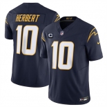 Men's Los Angeles Chargers #10 Justin Herbert Navy 2024 F.U.S.E. With 4-Star C Patch Vapor Untouchable Limited Stitched Jersey