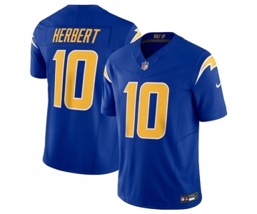 Men's Los Angeles Chargers #10 Justin Herbert Royal 2023 F.U.S.E. Vapor Untouchable Limited Stitched Jersey