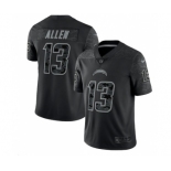 Men's Los Angeles Chargers #13 Keenan Allen Black Reflective Limited Stitched Football Jersey