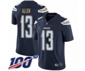 Men's Los Angeles Chargers #13 Keenan Allen Navy Blue Team Color Vapor Untouchable Limited Player 100th Season Football Jersey