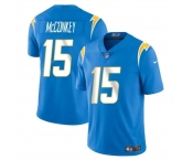 Men's Los Angeles Chargers #15 Ladd McConkey Light Blue 2024 Draft Vapor Limited Football Stitched Jersey